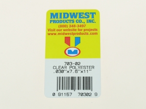 703-02 CLEAR POLYESTER .030 (0.76mm) 